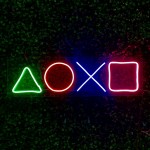 Playstation Tuş Takımı Neon Led Işıklı Tablo