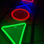 Playstation Tuş Takımı Neon Led Işıklı Tablo