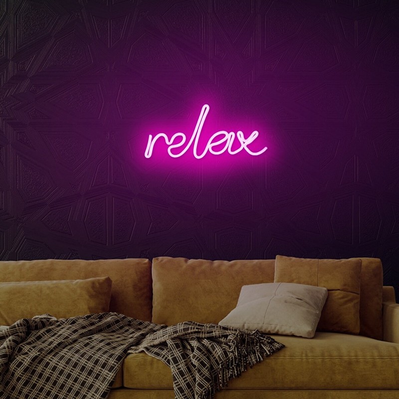 Relax Neon Led Işıklı Tablo