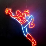Spiderman Örümcek Adam Neon Led Işıklı Tablo