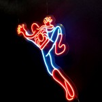 Spiderman Örümcek Adam Neon Led Işıklı Tablo