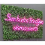 Sen Benim Tırnağım Olamazsın Neon Led Işıklı Tablo v2