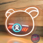 Sevimli Ayı Neon Led Işıklı Tablo