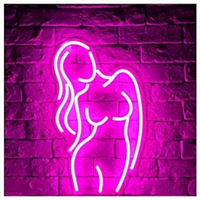 Sexy Girl Neon Led Işıklı Tablo