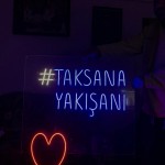 Taksana Yakışanı Neon Led Işıklı Tablo