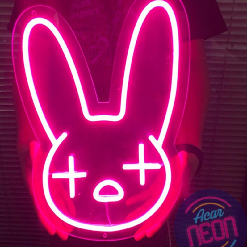 Tavşan Neon Led Işıklı Tablo v2