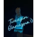 Tırnağım Olamazsın Yazılı Neon Led Işıklı Tablo