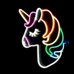 Unicorn Neon Led Işıklı Tablo
