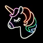 Unicorn Neon Led Işıklı Tablo