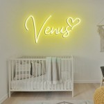 Venus Yazısı Neon Led Işıklı Tablo