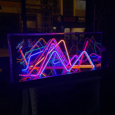 Neon Led Işıklı Masa, Orta Sehpa