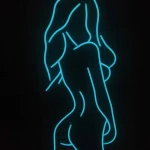 Woman Body Neon Led Işıklı Tablo v2