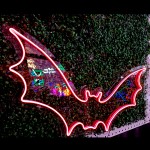 Yarasa Şeklinde Neon Led Işıklı Tablo