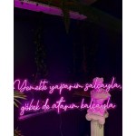 Yemek De Yaparım Salçayla Göbek De.. Neon Led Işıklı Tablo