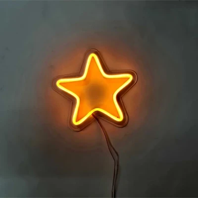 Yıldız Neon Led Işıklı Tablo