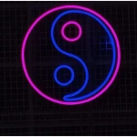 Yin Yang İyi Kötü Neon Led Işıklı Tablo